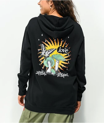 Empyre Jasmine Love Mushroom Black Hoodie