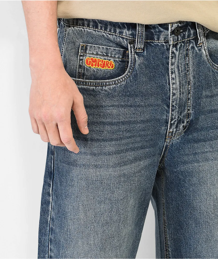 Empyre Johnny Medium Wash Elasic Waist Skate Jeans