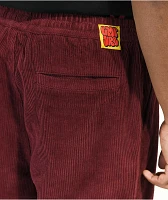 Empyre Johnny Red Elastic Waist Corduroy Skate Pants
