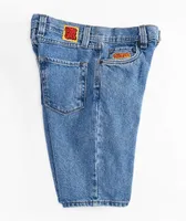 Empyre Kids Loose Fit Blue Denim Skate Shorts