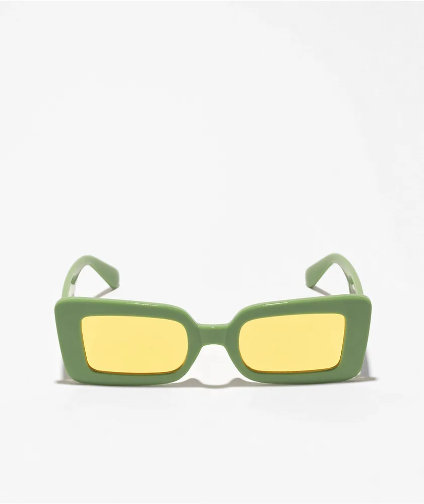 Empyre Lana Green & Yellow Sunglasses