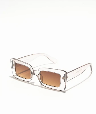 Empyre Lana Silver Rectangle Sunglasses