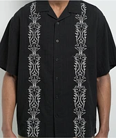 Empyre Lenny Embroidered Black Button Up Shirt