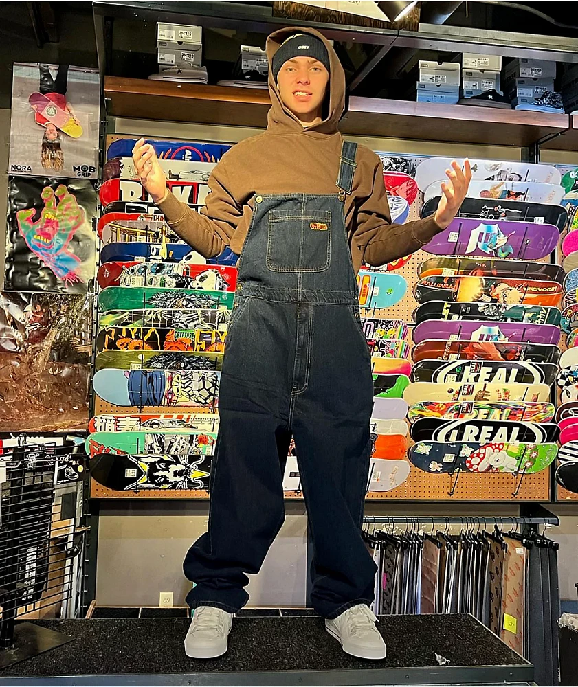 Empyre Loose Fit Evening Skate Denim Overalls