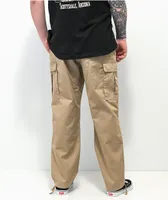 Empyre Loose Fit Khaki Cargo Skate Pants