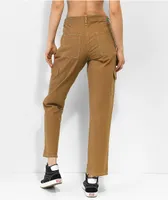 Empyre Marlo Bronze Brown Canvas Cargo Pants