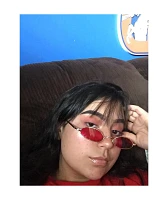 Empyre Miller Mini Oval Red & Silver Sunglasses