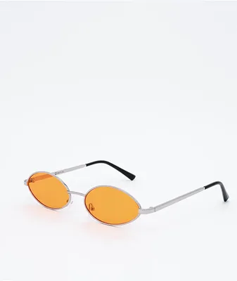 Empyre Miller Slim Round Orange Sunglasses