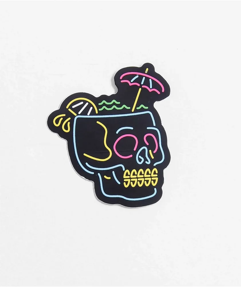 Empyre Neon Skull Sticker