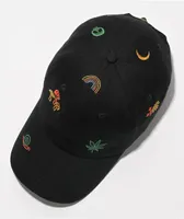 Empyre Roots Embroidered Black Strapback Hat