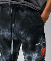 Empyre Rose Hazy Black Tie Dye Jogger Sweatpants