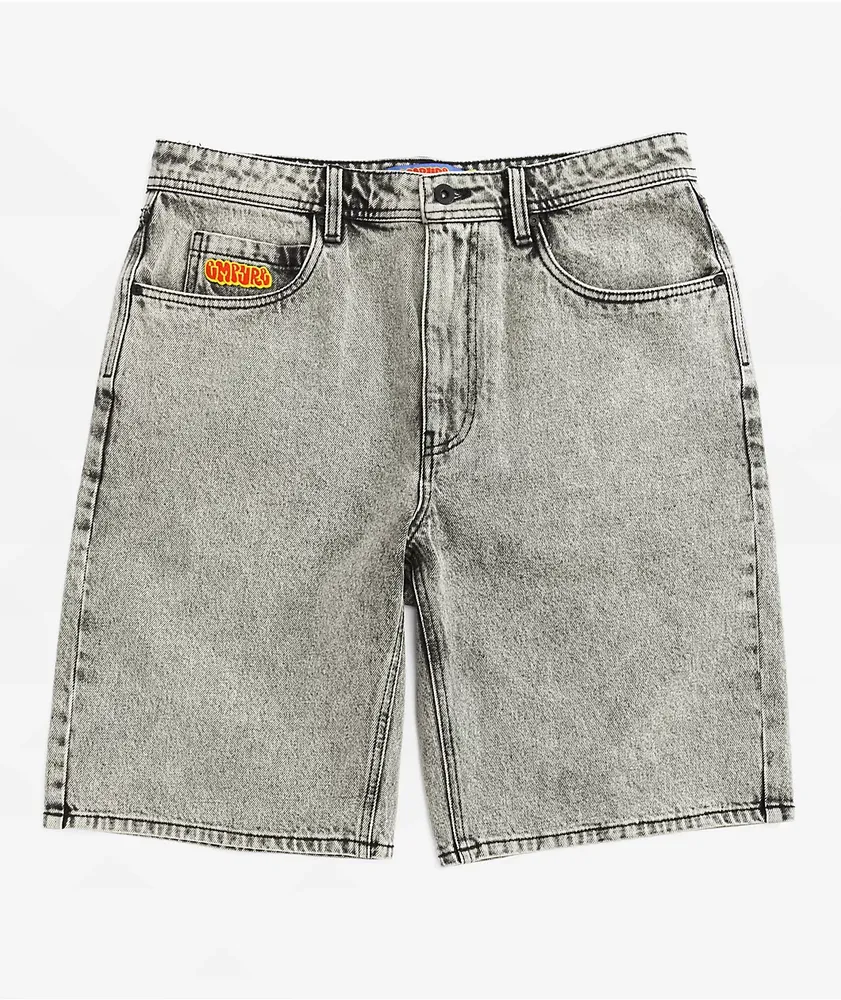 Empyre Scramble Grey Denim Skate Shorts