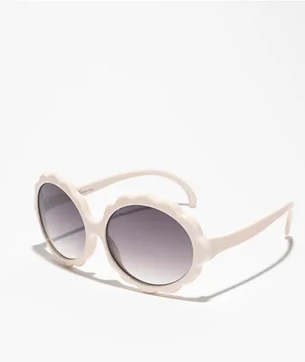 Empyre Sprout Flower Sun White Sunglasses