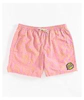 Empyre Squiggle Floater Pink & Yellow Board Shorts