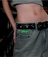Empyre Sydney Petrol Wash Loose Fit Denim Shorts
