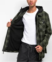 Empyre Traversed Green & Black Plaid 10K Snowboard Jacket 2024