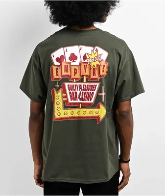Empyre Two Wheels Forever Olive Green T-Shirt