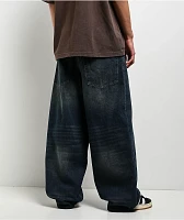 Empyre Ultra Wide Leg Bronco Wash Skate Jeans