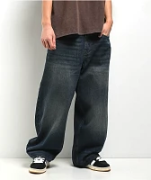 Empyre Ultra Wide Leg Bronco Wash Skate Jeans