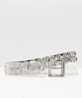 Empyre Val Clear & silver Studded Belt