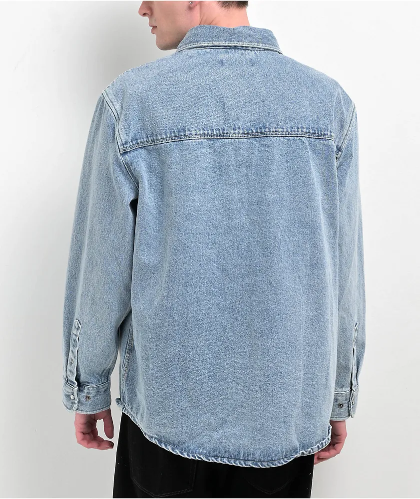 Empyre Wayne Blue Denim Long Sleeve Shirt