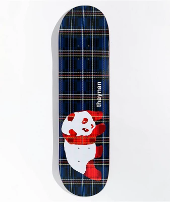 Enjoi Thaynan Plaid Panda 8.25" Skateboard Deck