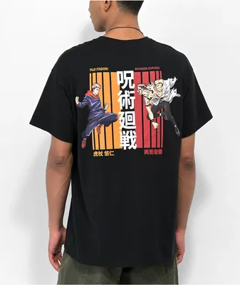 Episode x Jujutsu Kaisen Itadori vs Sukuna Black T-Shirt