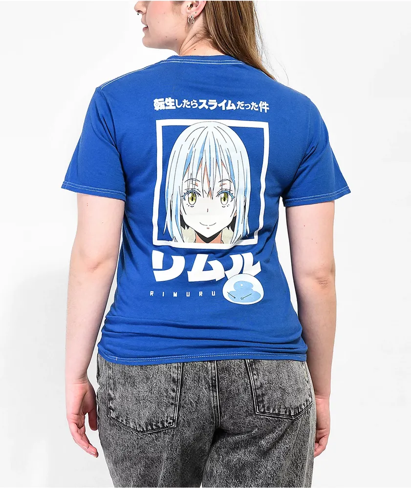 Episode x That Time I Got Reincarnated As A Slime Rimuru & Head Blue T-Shirt