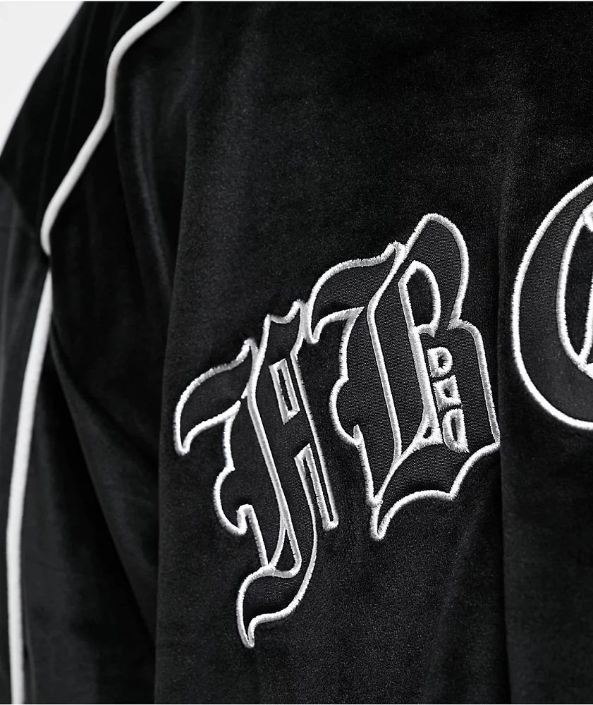 FB County Black Velour Track Jacket