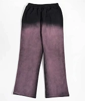 FB County Bleach Dye Black & Pink Sweatpants