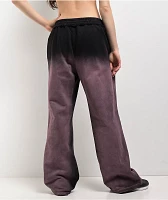 FB County Bleach Dye Black & Pink Sweatpants