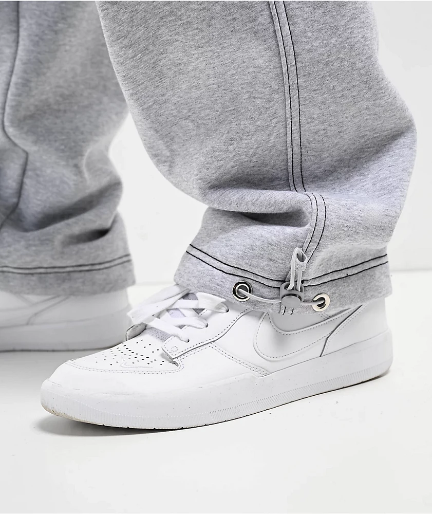 FB County Contrast Grey Cargo Sweatpants