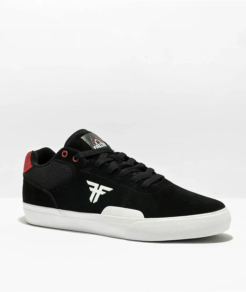 Fallen The Fiend II Black, Red, & White Skate Shoes