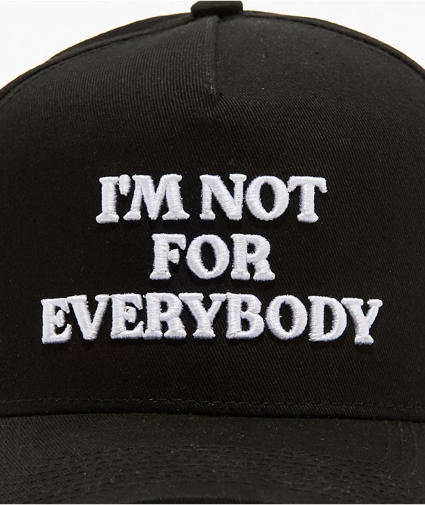 Field Grade Not For Everybody Black Snapback Hat