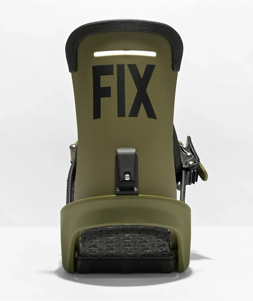Fix Truce Army Green Snowboard Bindings 2023