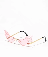 Fly Fire Tip Pink Sunglasses