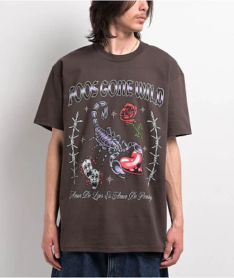 Foos Gone Wild Dumb Love Brown T-Shirt