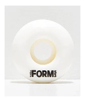 Form Solid White 53mm Skateboard Wheels