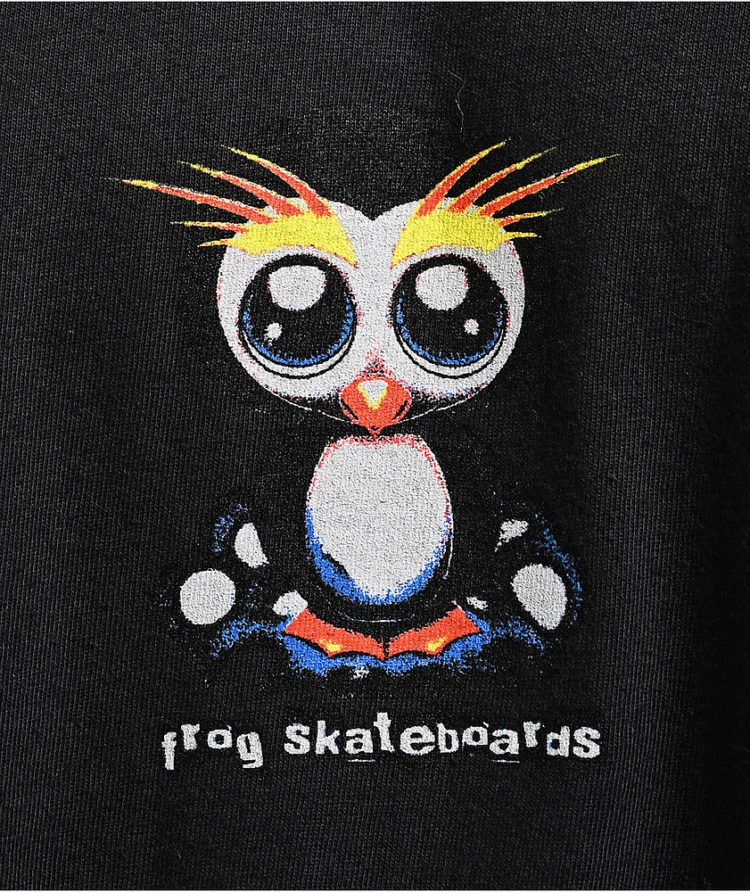 Frog Secret Penguin Black T-Shirt
