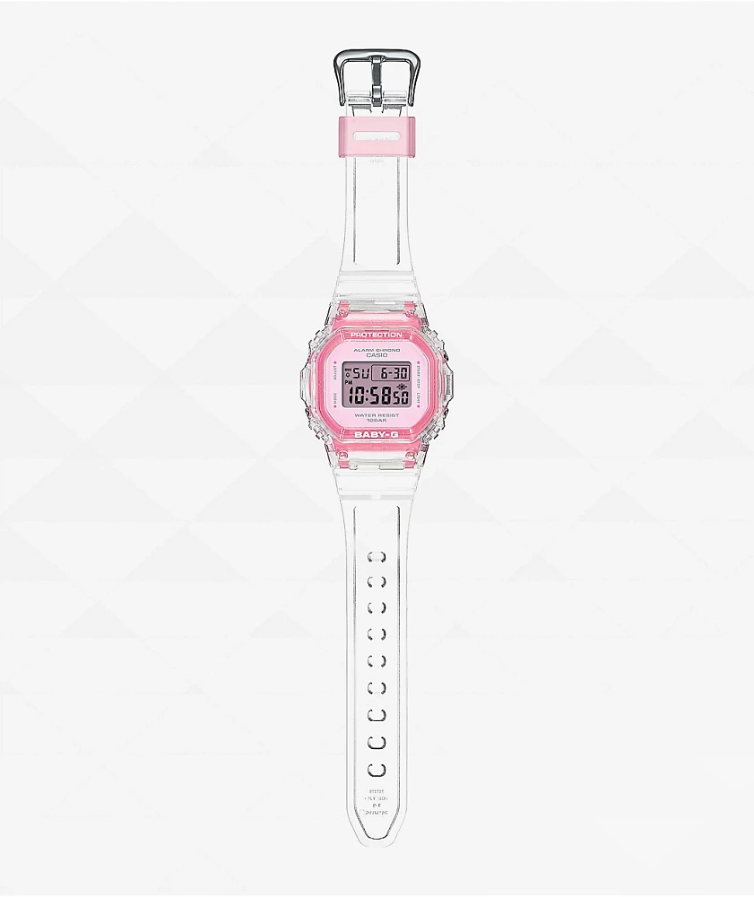 G-Shock Baby-G GD565SJ-7 Transparent Pink Digital Watch