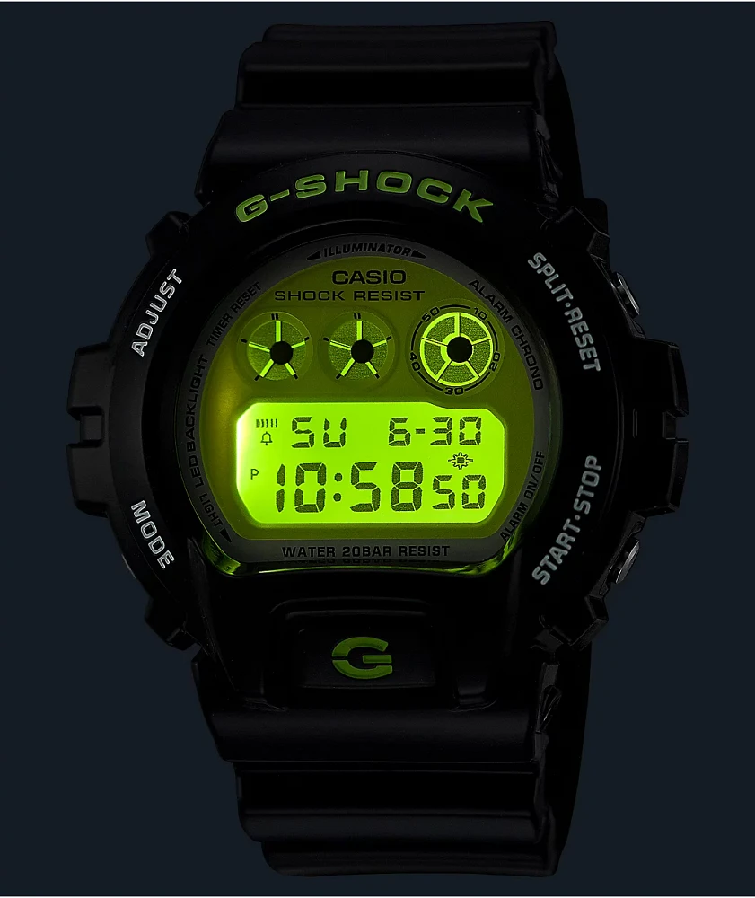 G-Shock DW-6900RCS-1 Black & Green Watch