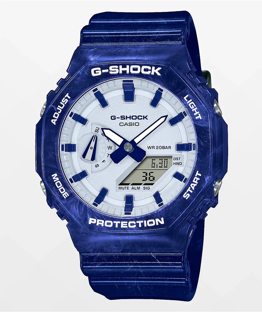 G-Shock GA2100BWP-2A Blue & White Watch