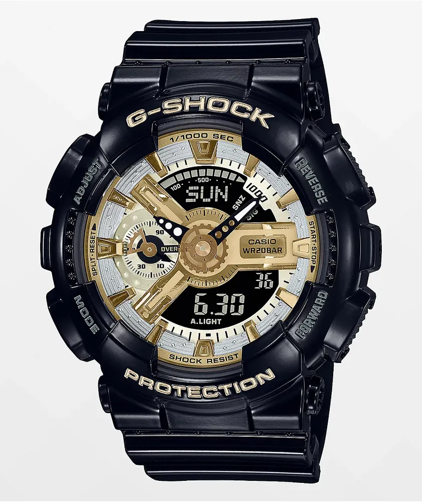 G-Shock GMAS110GB-1A Black & Gold Watch
