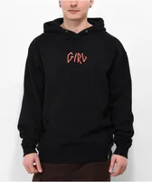 GIRL Vertigirl Back Patch Black Hoodie