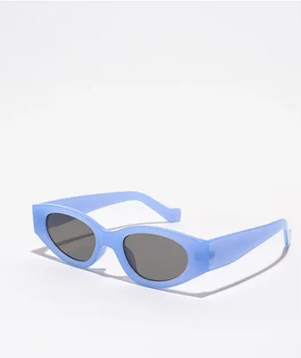 Geo Powder Blue Cat Eye Sunglasses