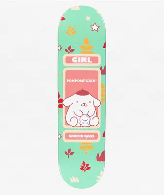 Girl x Hello Kitty and Friends Gass Pompompurin 8.25" Skateboard Deck