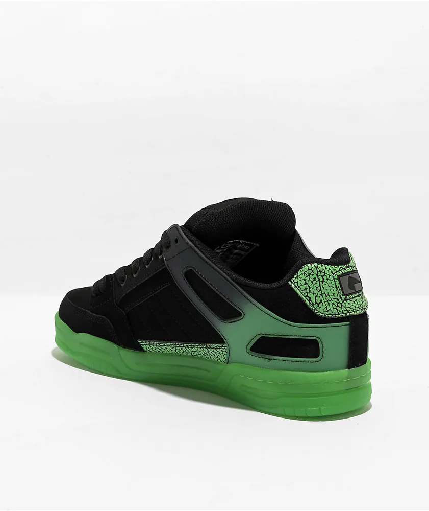 Globe Tilt Black & Stipple Green Skate Shoes