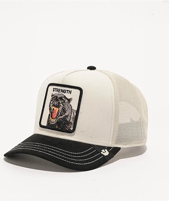 Goorin Bros. Strength Panther White & Black Trucker Hat