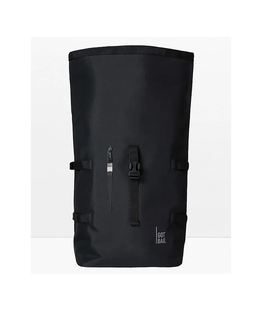 Got Bag Rolltop Lite Monochrome Black Backpack