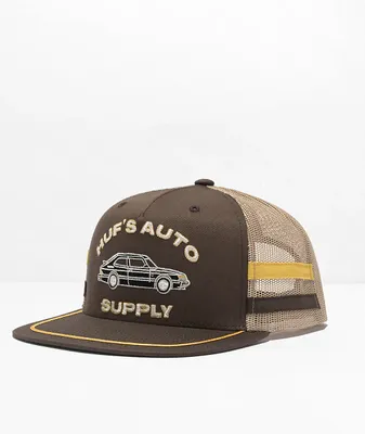 HUF Auto Supply Brown Trucker Hat